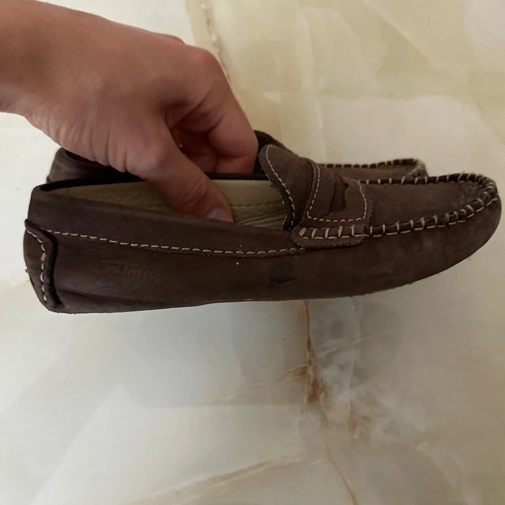 Primigi Dark Brown Suede boys Slip-On Loafers